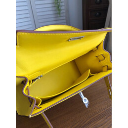 Replica Hermes Yellow Multicolor Print Kelly 25 Bag