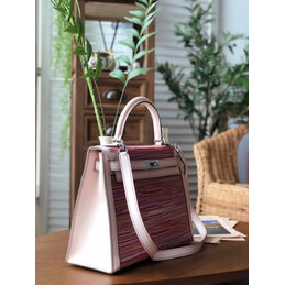 Replica Hermes Pink Multicolor Print Kelly 32 Palladium Hardware Bag