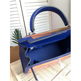 Replica Hermes Blue Multicolor Print Kelly 25 Bag