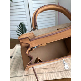 Replica Hermes Beige Kelly 25 Palladium Hardware Bag