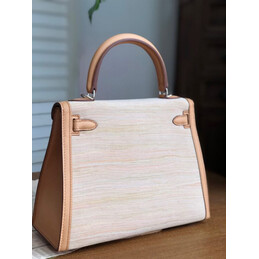 Replica Hermes Beige Kelly 25 Palladium Hardware Bag