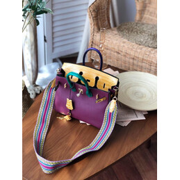 Replica Hermes Burgundy Green Birkin 25 Gold Hardware Bag
