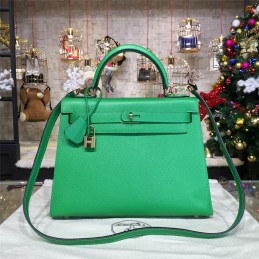 Replica Hermes Green Kelly 28 Gold Hardware Bag